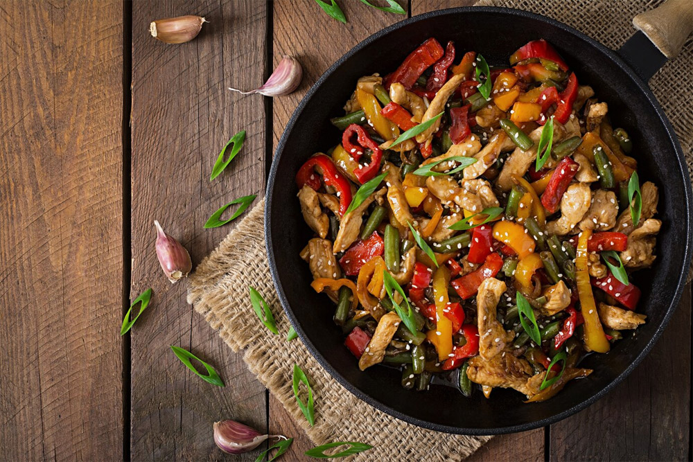 Quick Keema and Veggie Stir-Fry