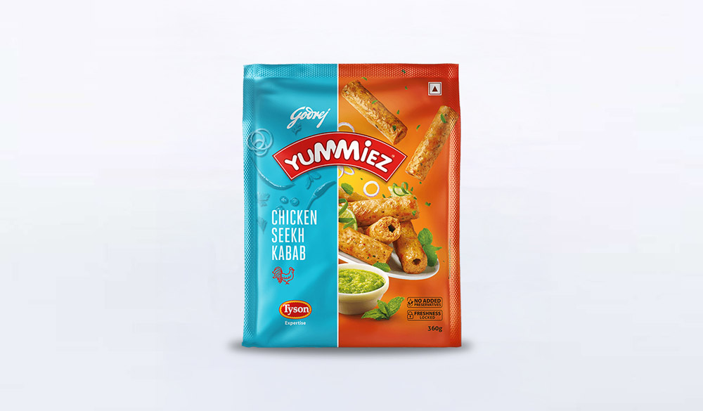 Godrej Yummiez Chicken Seekh Kebabs Godrej Yummiez Chicken Seekh Kebabs
