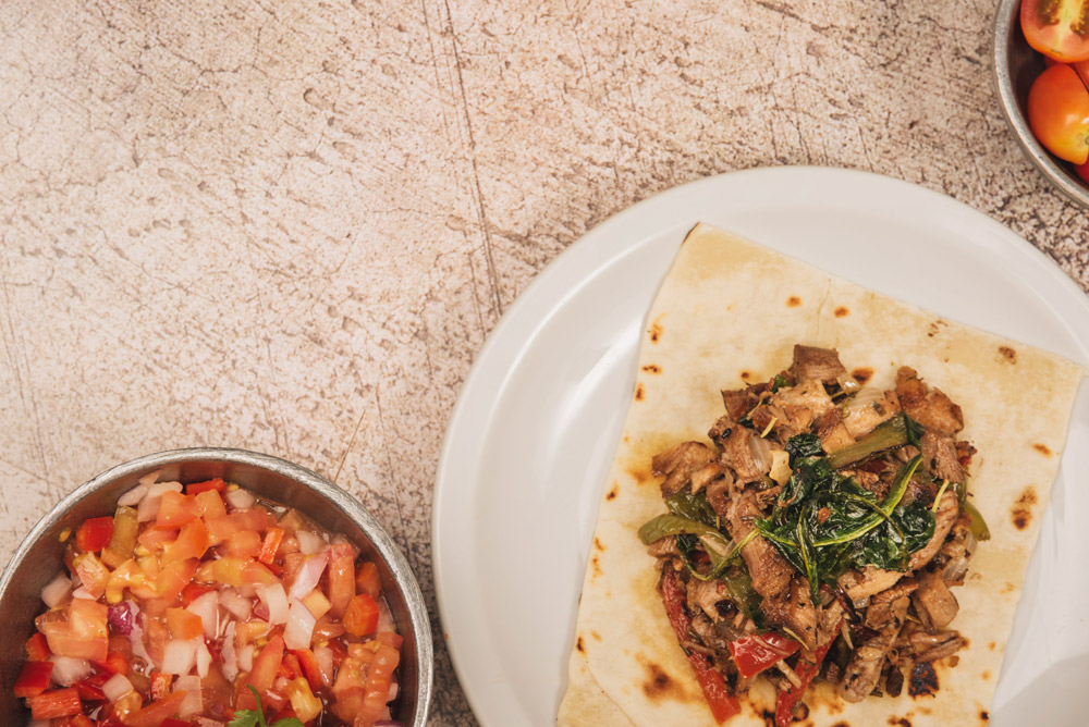 Sheet pan chicken fajitas Indian Twist!)