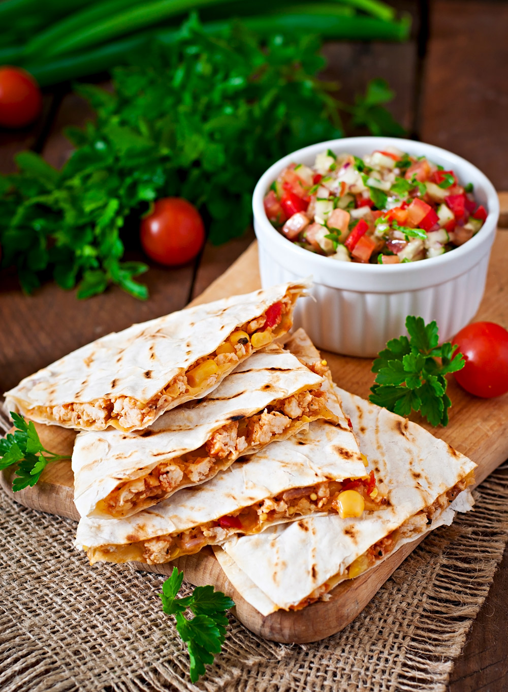 Godrej Yummiez Chicken Seekh Kebab Paratha Quesadillas/Tacos