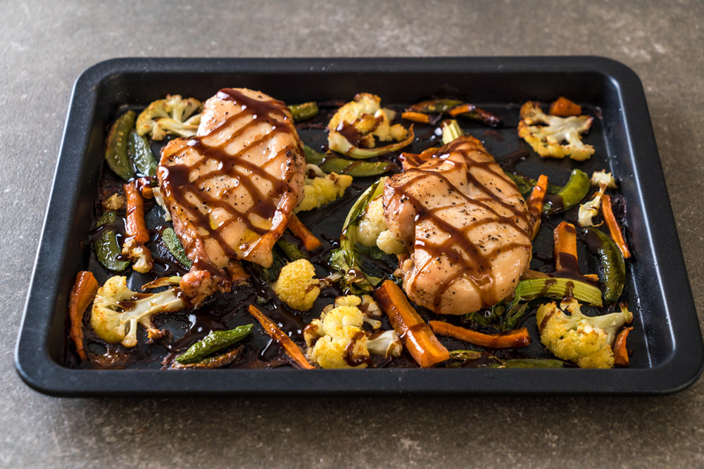 Sheet Pan Teriyaki Chicken and Peppers