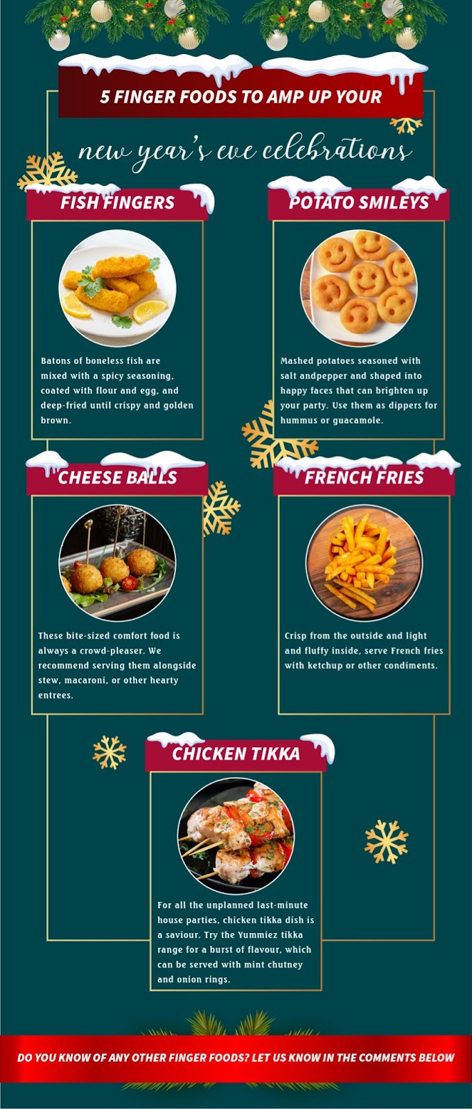 5 finger foods to amp up your New Year's Eve celebrations
5 finger foods to amp up your New Year's Eve celebrations