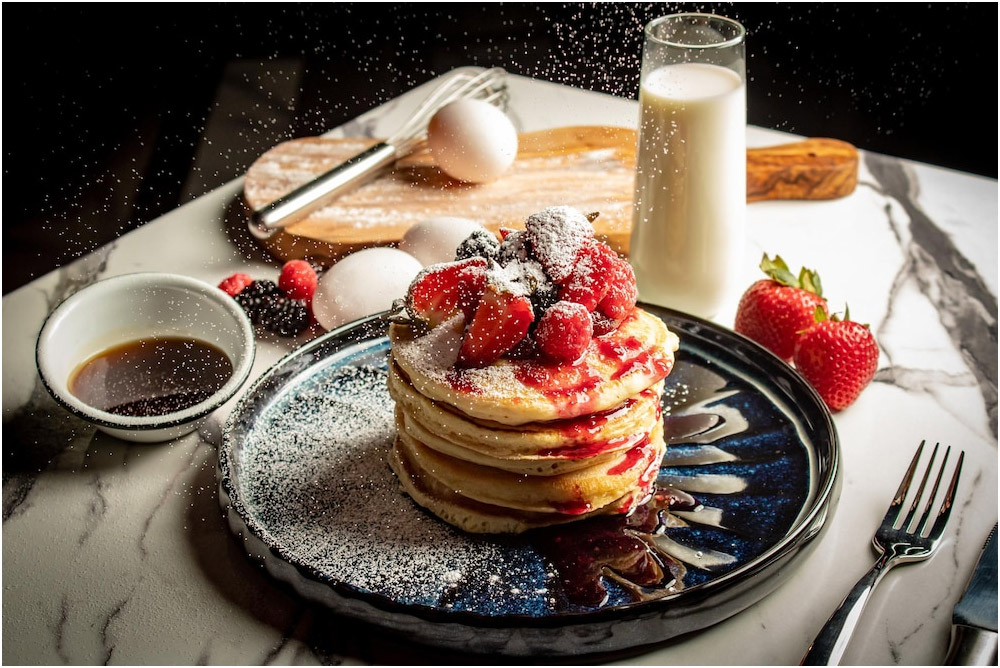 Carrot cake pancakes