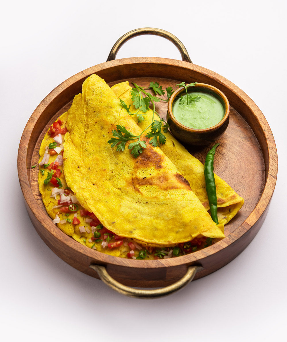 Vegetable dal chilla
