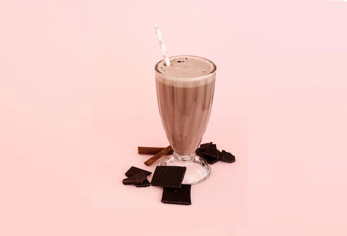 Chocolate almond lassi