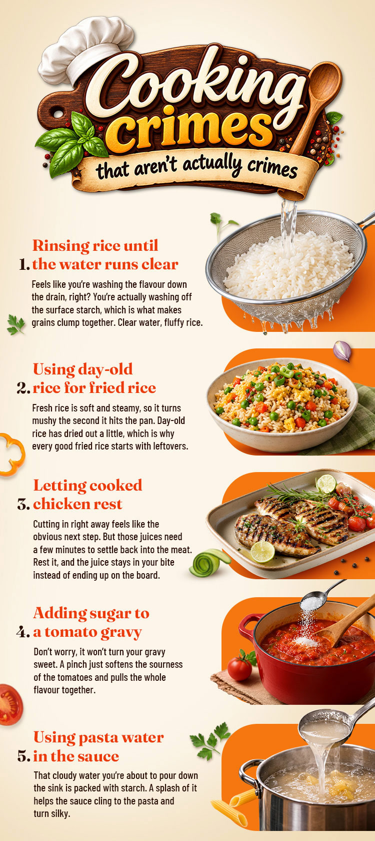 Cooking crimes that aren’t actually crimes