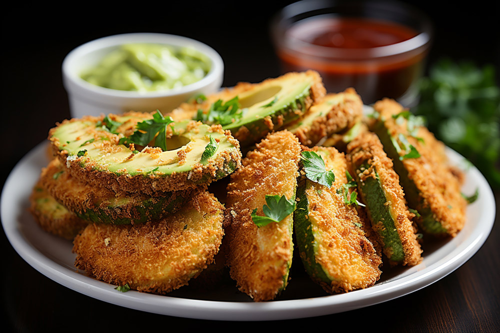 Irresistibly crispy baked avocado fries