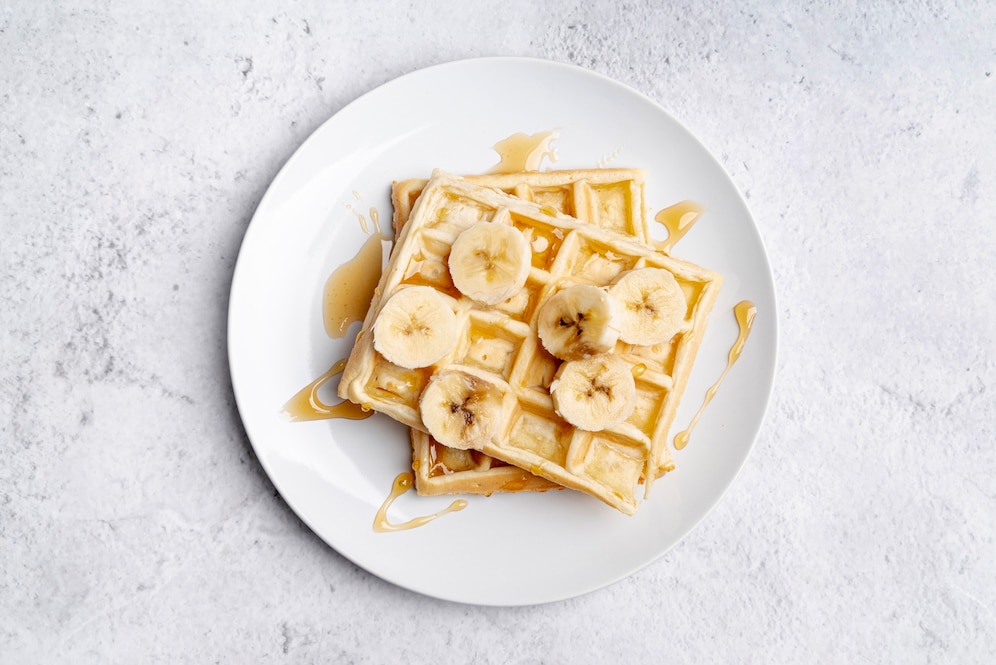 Peanut Butter and Banana Waffles Peanut Butter and Banana Waffles