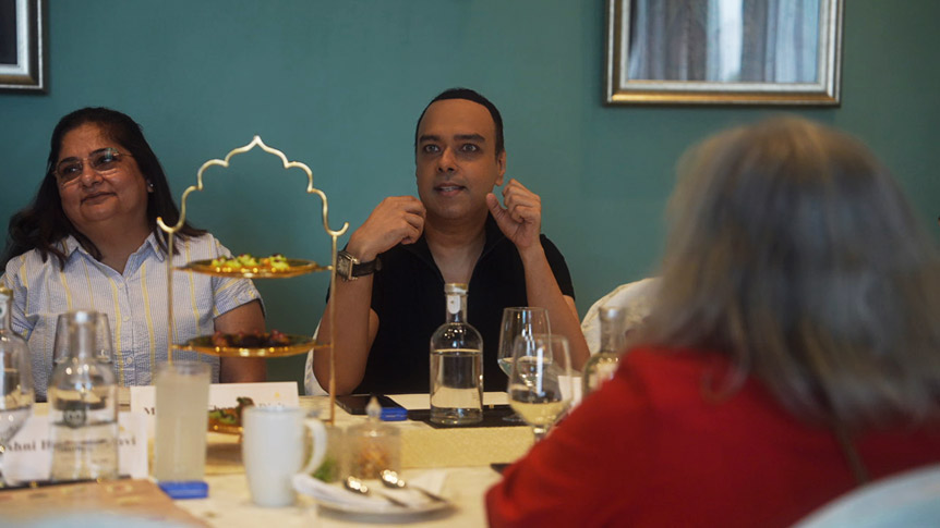 Pinky Chandan Dixit and Raul Dias at the Mumbai round table, The Taj Mahal Palace Pinky Chandan Dixit and Raul Dias at the Mumbai round table, The Taj Mahal Palace