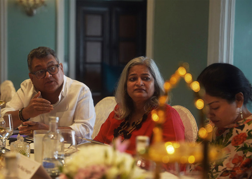 Kunal Vijayakar, Primrose Dsouza and Roshni-Bajaj Sanghvi at the Mumbai round table, The Taj Mahal Palace Kunal Vijayakar, Primrose Dsouza and Roshni-Bajaj Sanghvi at the Mumbai round table, The Taj Mahal Palace
