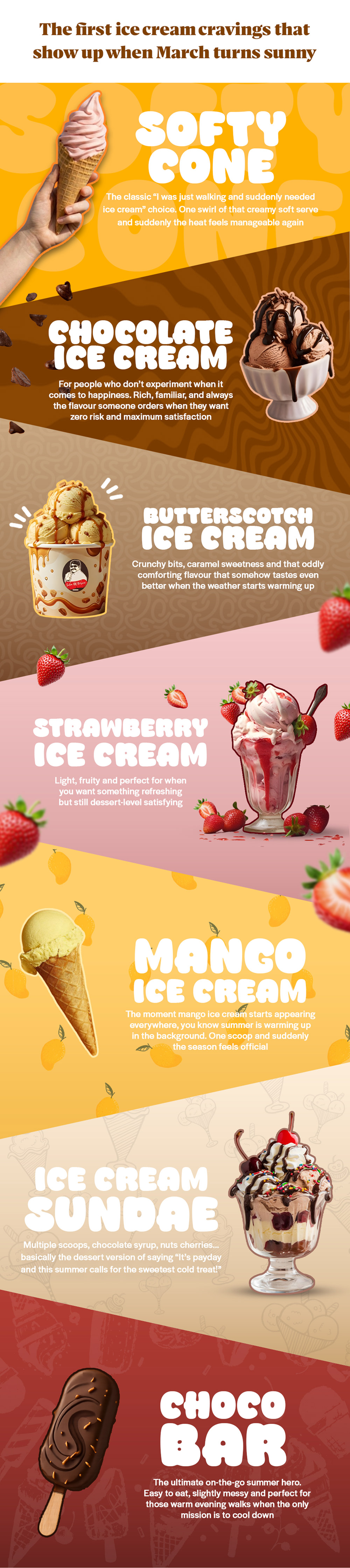 The first ice cream cravings that show up when March turns sunny