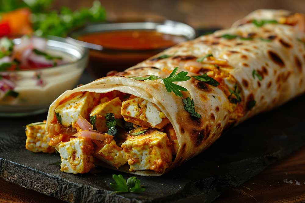 Paneer pop wraps