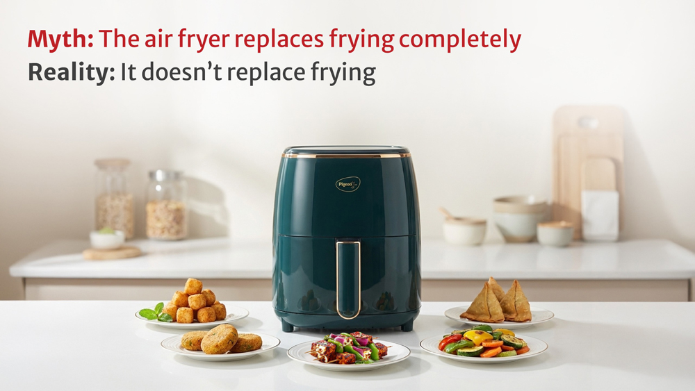Myth 1: The air fryer replaces frying completely