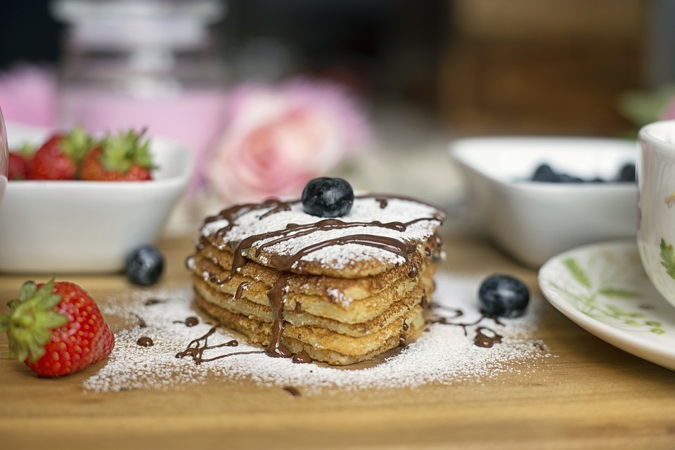 Sweet and fluffy pancakes for your Valentine Sweet and fluffy pancakes for your Valentine