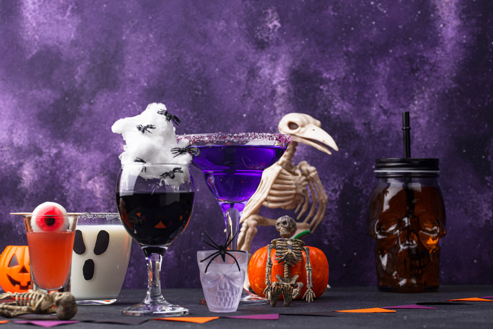 Essential ingredients for monster-themed drinks
