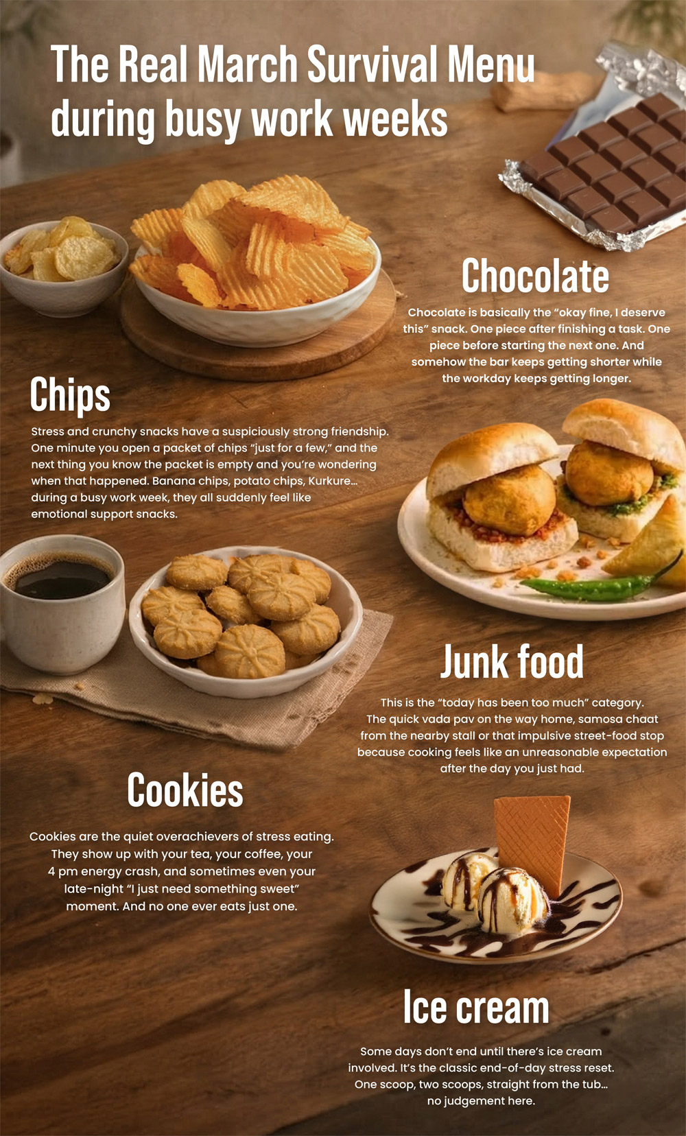 The real March survival menu during busy work weeks