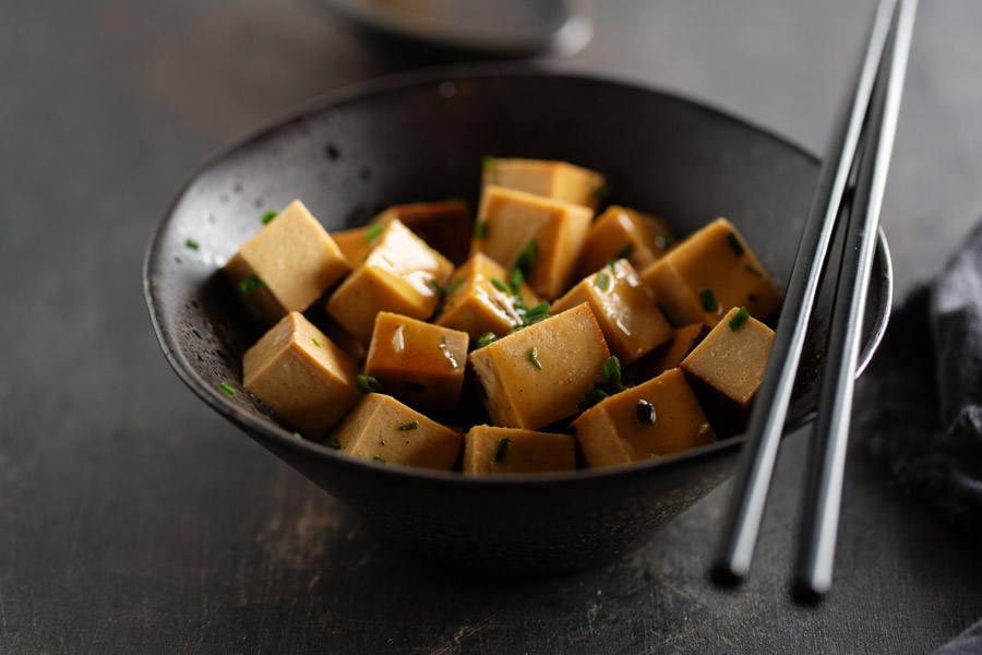 Braised Tofu and Vegetables with Gochujang