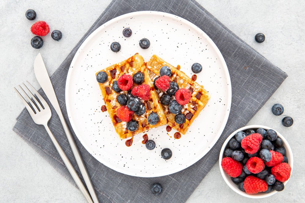 Blueberry Waffles Blueberry Waffles