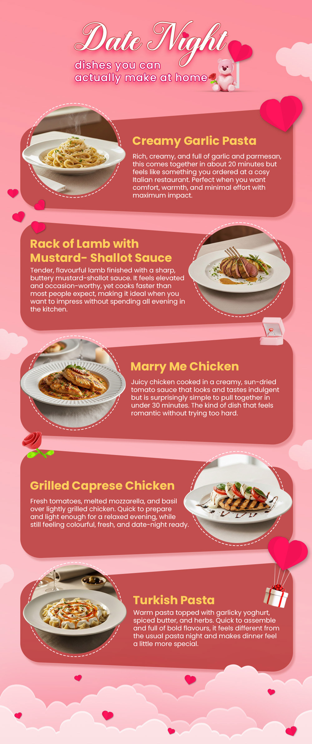 Romantic dinners you can pull off without stress